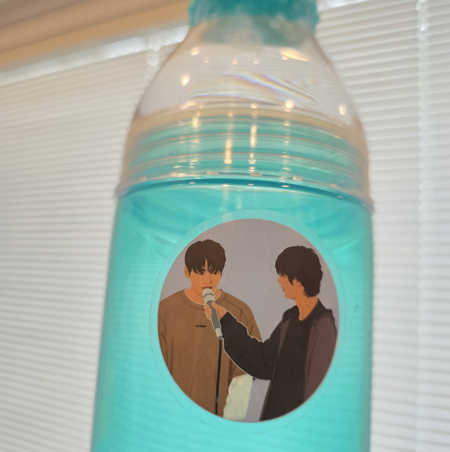 JK & Jin Mic Support Clear Sticker