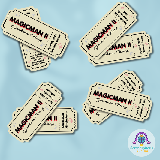 MagicMan 2 North America Tour: Ticket Stub Sticker