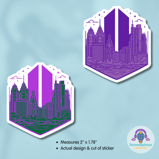 Philadelphia Bangtan Army Sticker (2")(unofficial, fanmade)