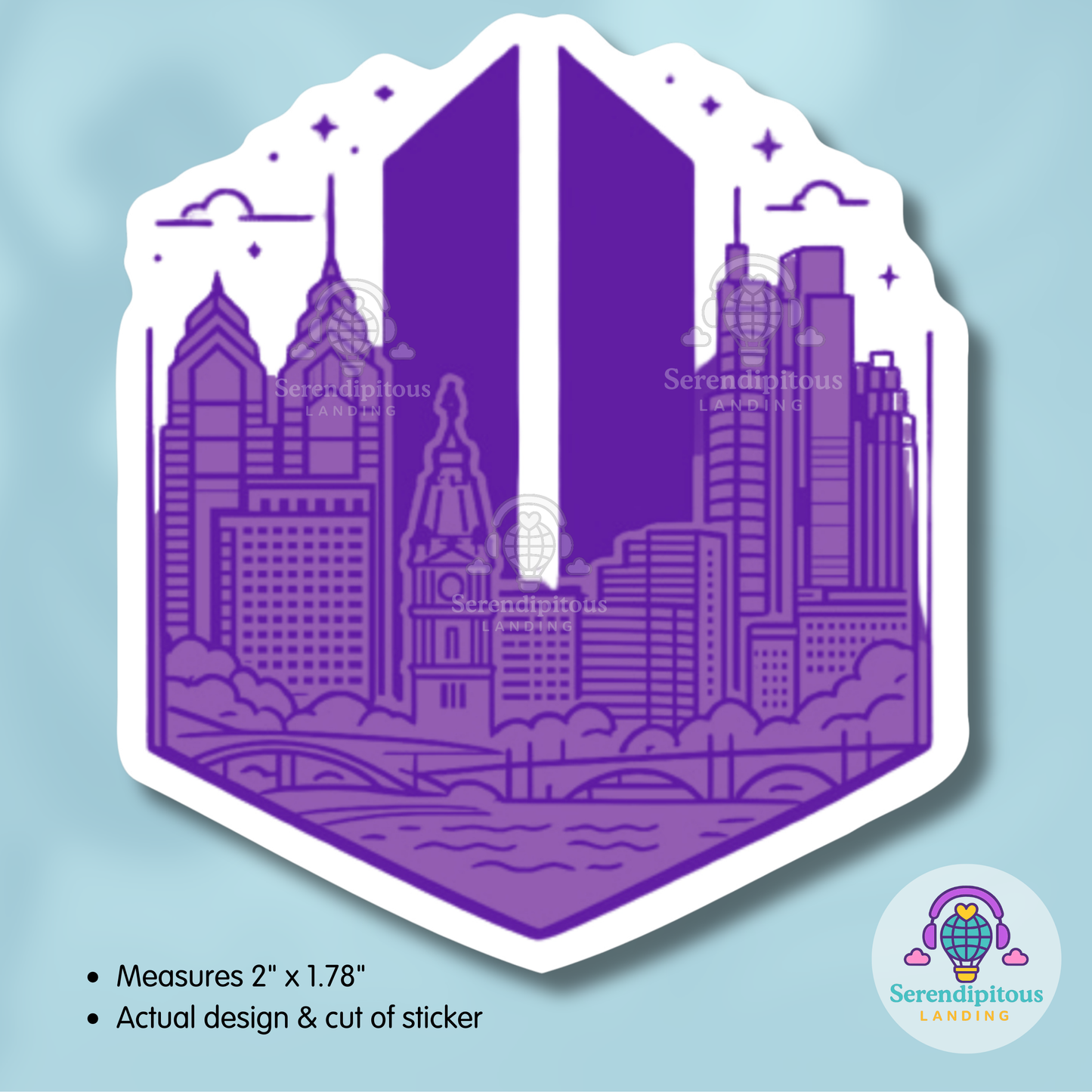 Philadelphia Bangtan Army Sticker (2")