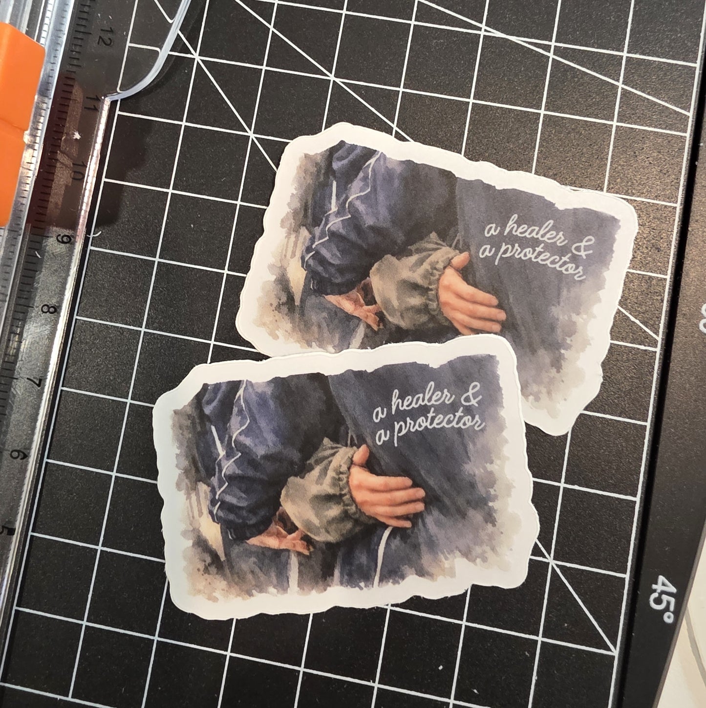 Heal/Protect Clear Sticker