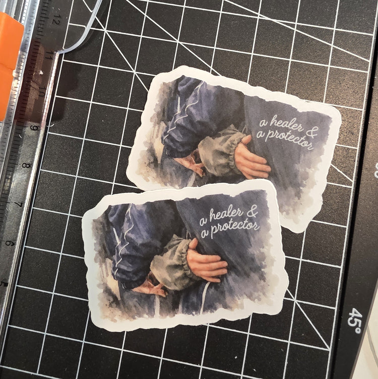 Heal/Protect Clear Sticker