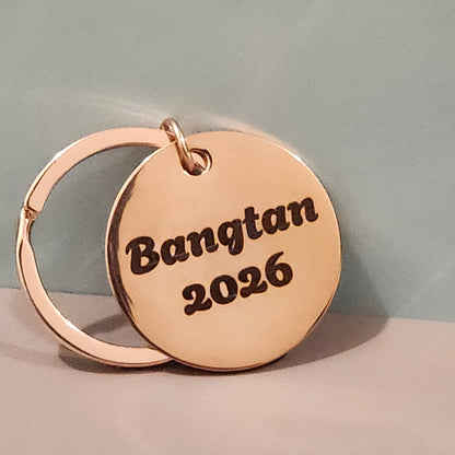 Bangtan 2026 Bulletproof Token Keychain