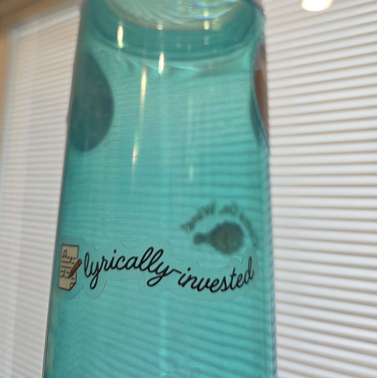 Lyrically-Invested Clear Sticker