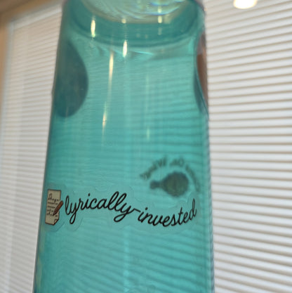 Lyrically-Invested Clear Sticker
