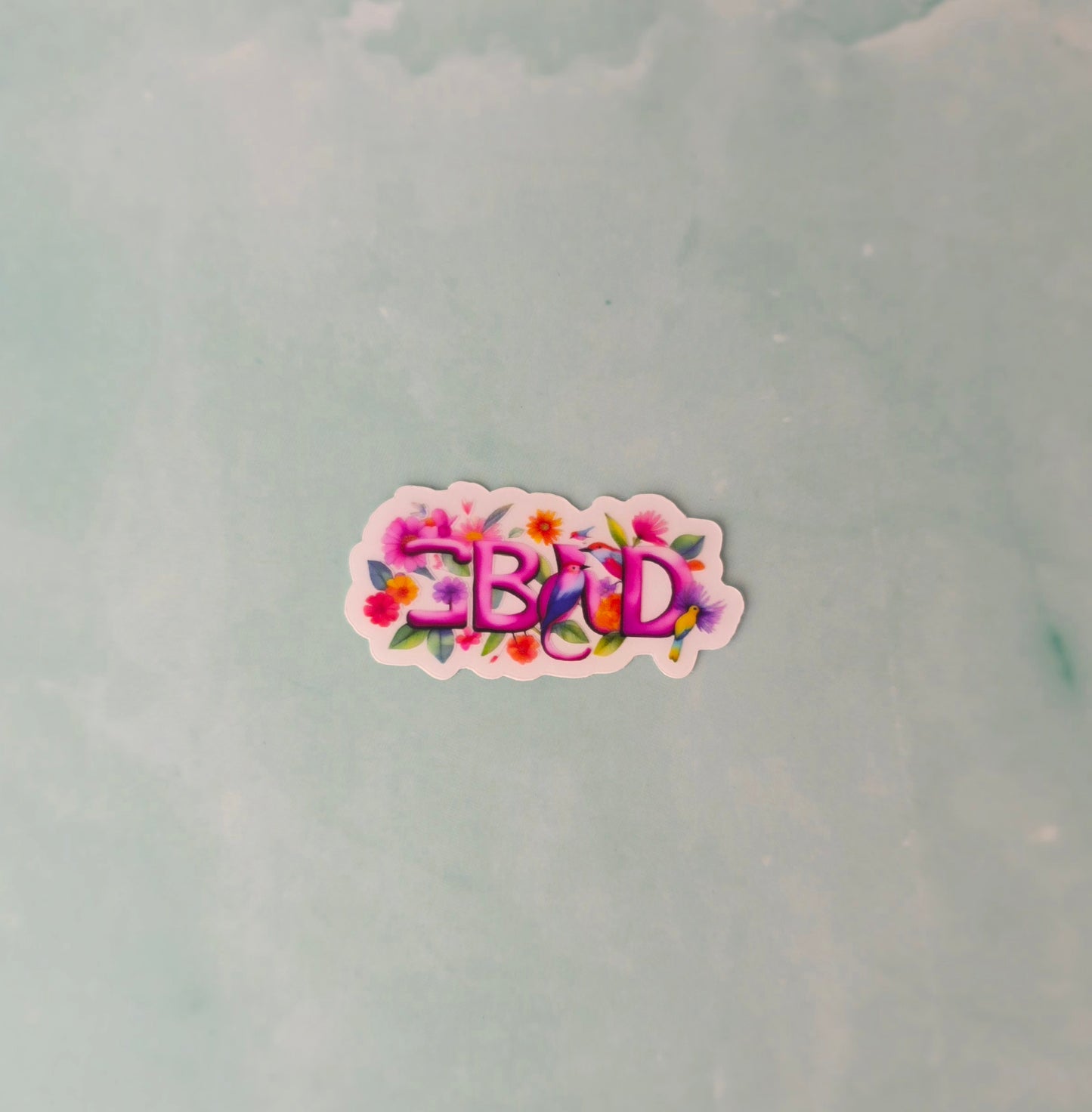 GBAD Floral Bird Sticker