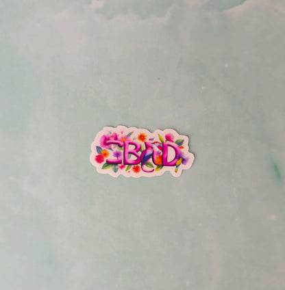 GBAD Floral Bird Sticker