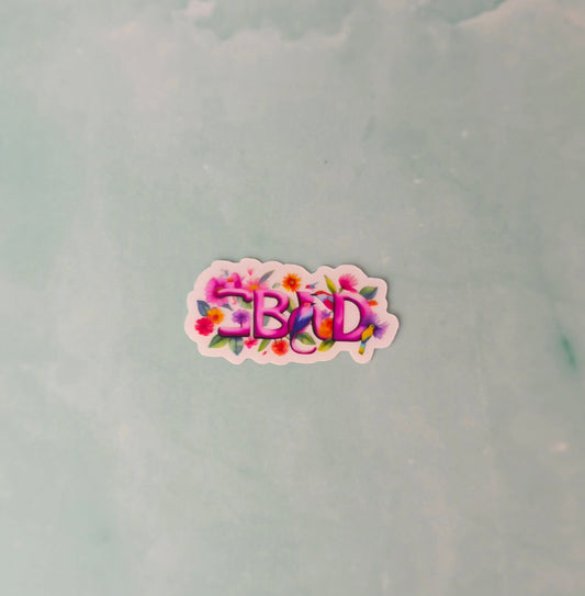GBAD Floral Bird Sticker