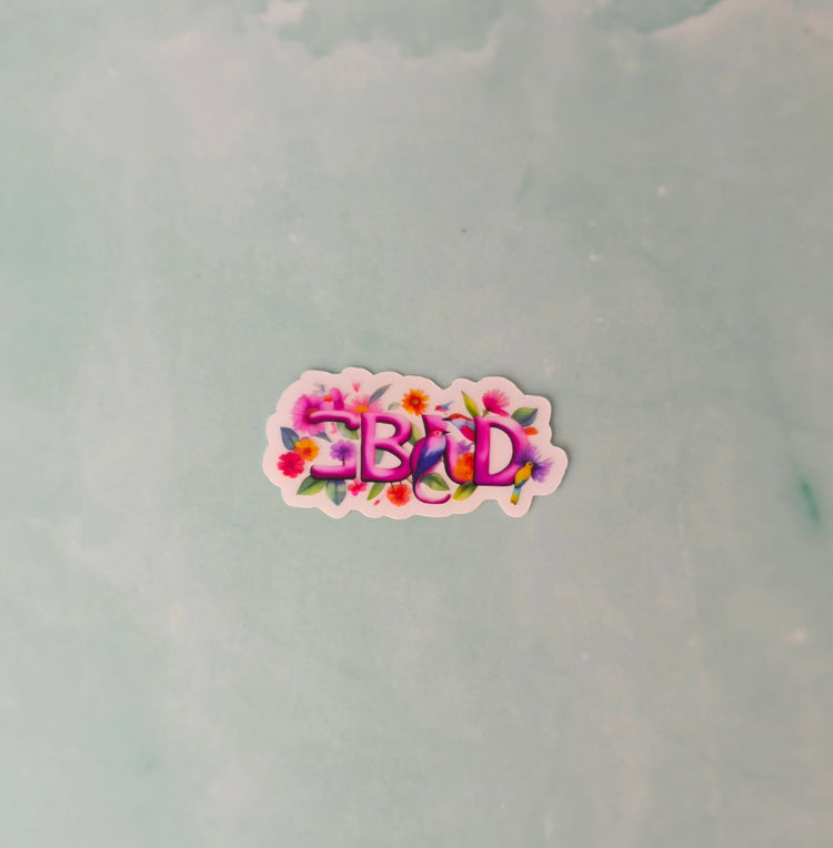 GBAD Floral Bird Sticker