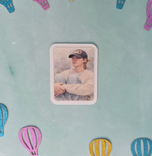 Jimin Baseball Cap Sticker (2")