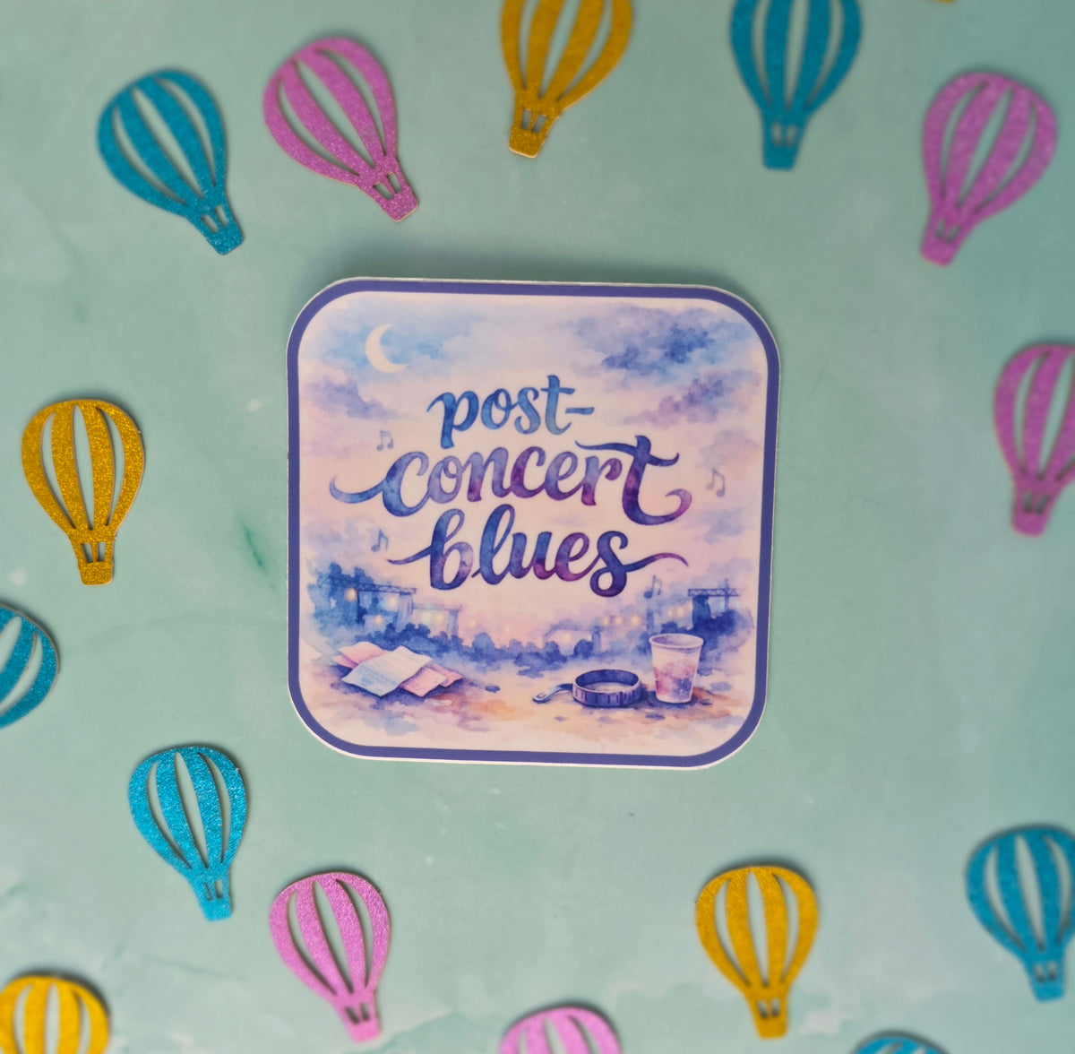 Post Concert Blues Sticker