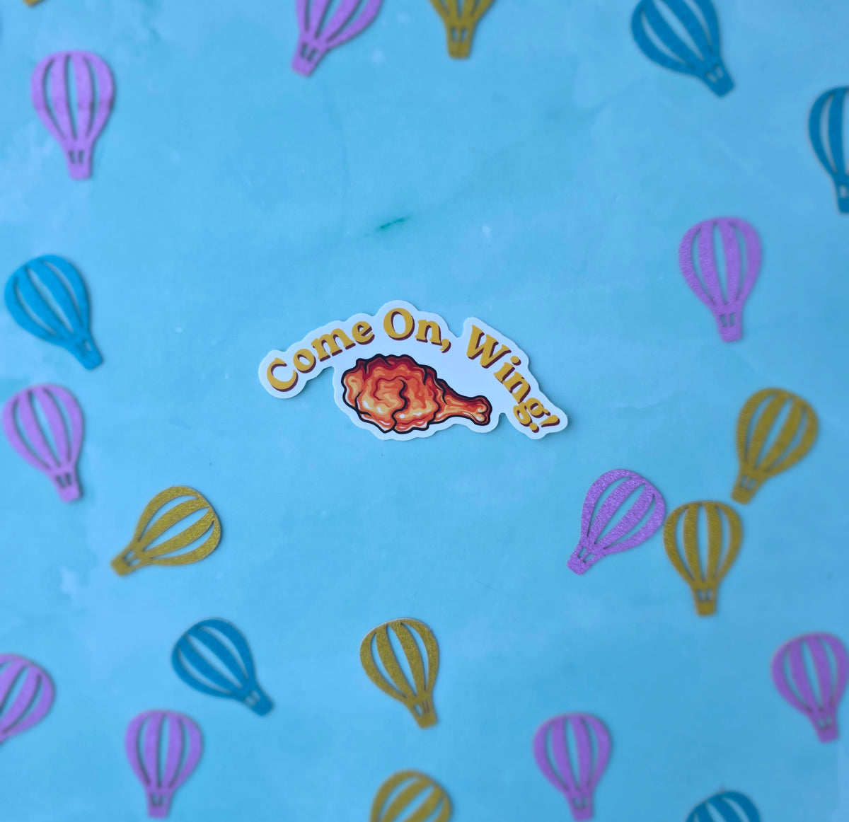 Come On Wing Clear Sticker