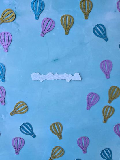 Keep Swimming Clear Sticker