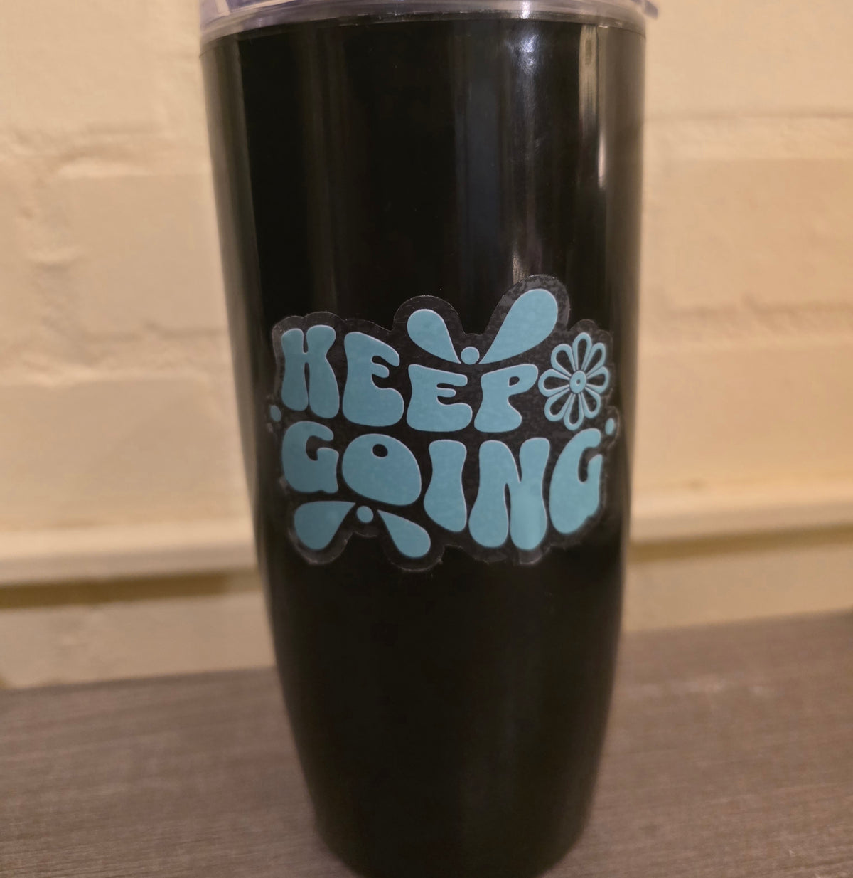 Keep Going Sticker (3", clear vinyl)