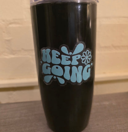 Keep Going Sticker (3", clear vinyl)